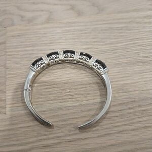Elegant Silver and Black Women's Bracelet